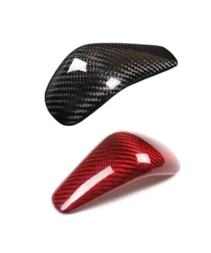 Gear Shift Knob Carbon Fiber Cover Compatible With Audi Series Vehicle
